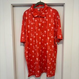 Puma Golf Orange Desert Polo